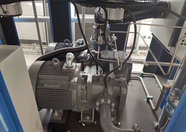 双级压缩永磁变频空气压缩机用于生物科技节能更省心 